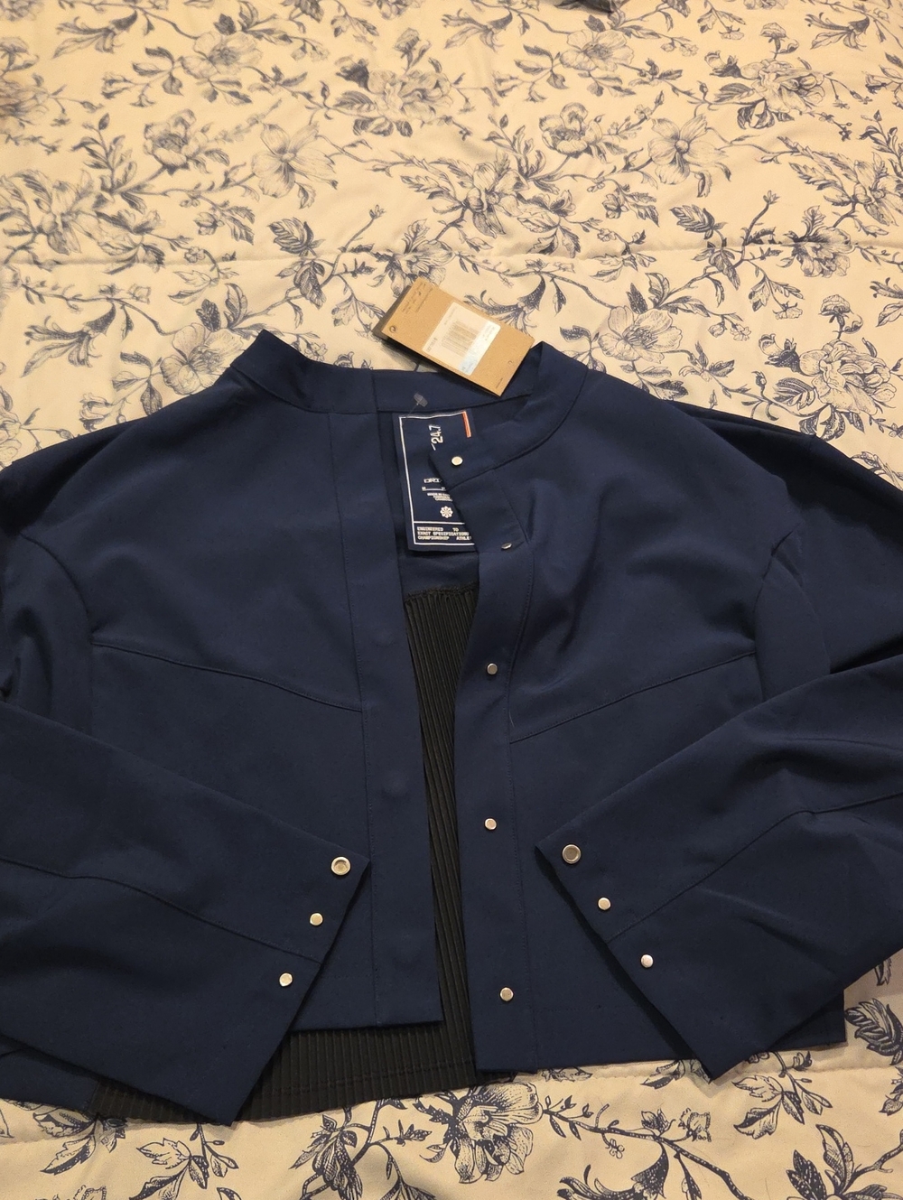 Nike Navy Snap-Button Women's Blazer Jacket